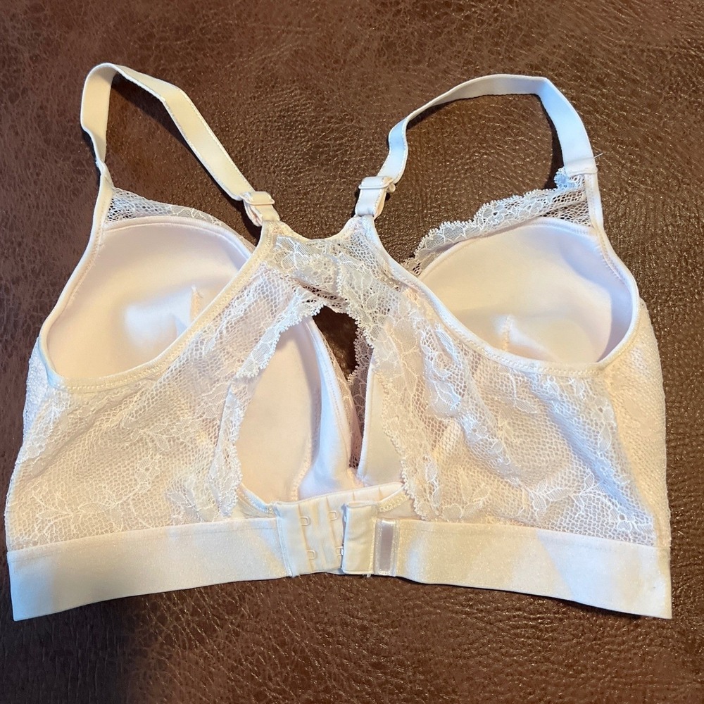 Chantelle Lace Racerback‎ Bra Pink XL Soft Support Everyday Comfort - Picture 3 of 6
